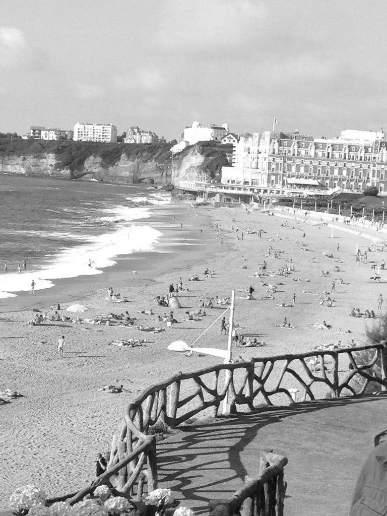 Photographie de la grande plage à Biarritz