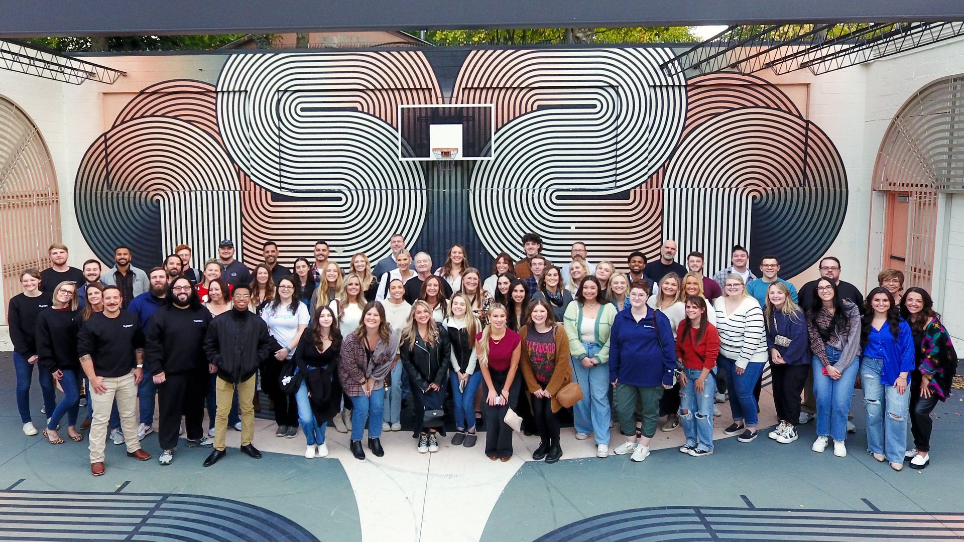 Group photo of employees of Flypaper
