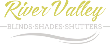 Logo for River Valley, text in green and gray, with the words
