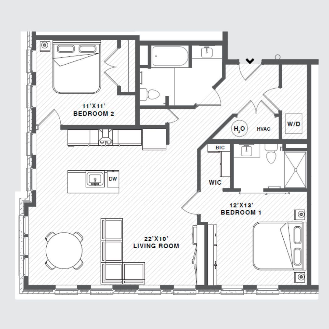 2 bedroom loft apartments nj