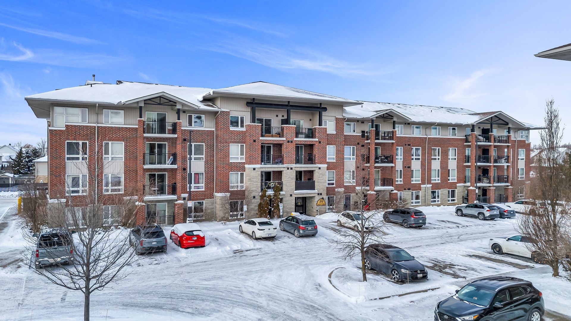 Residential condo building.