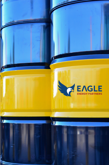 Image of a stack of oil canisters