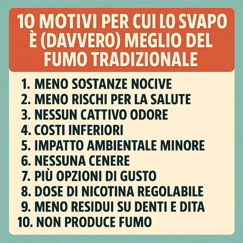 svapo vs fumo tradizionale