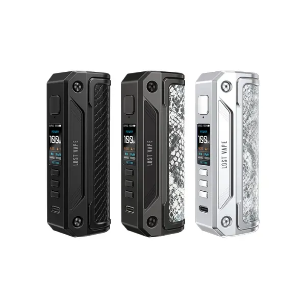 Box Thelema Solo 100W Lost Vape single battery 21700 e 18650, chipset Quest 2.0