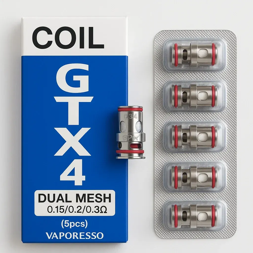 Coil GTX-4 Dual Mesh 0.15/0.20/0.30Ω (5pcs) - Vaporesso