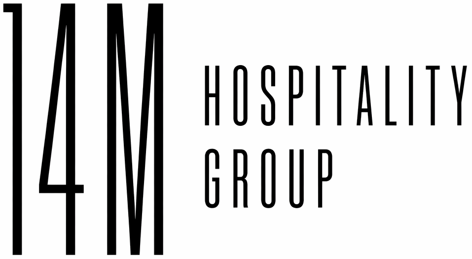 14M Hospitality Group logo in black text on a white background