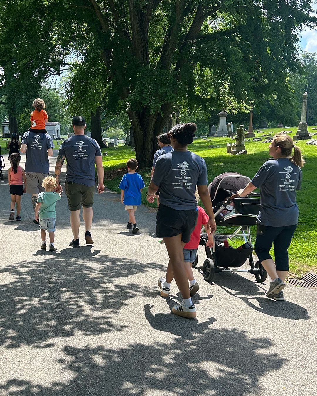 Families supporting VIPS during Walking for Dreams.