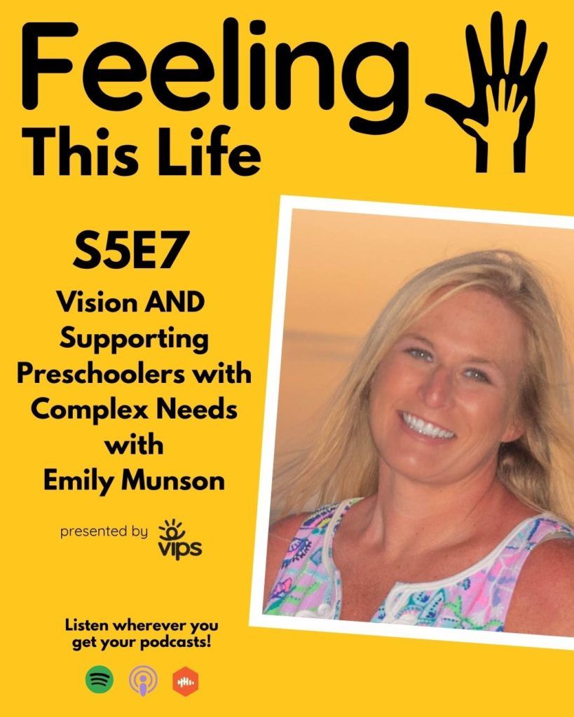 Graphic promoting Episode 7 with a photo of guest Emily Munson.