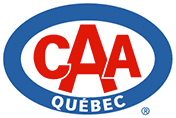 CAA Québec logo in red and blue, with white background and oval border