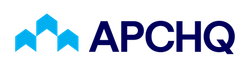 APCHQ logo with blue geometric roof icon and dark blue text on white background