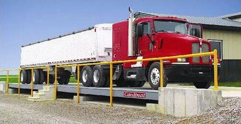 Red Truck on Scales — Kansas City, MO — Accurate Scale Co Inc