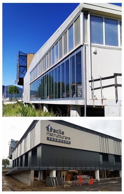 Rivestimento in alluminio per edifici.