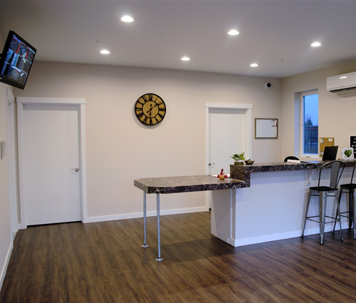 Alliance Self Storage inside front desk