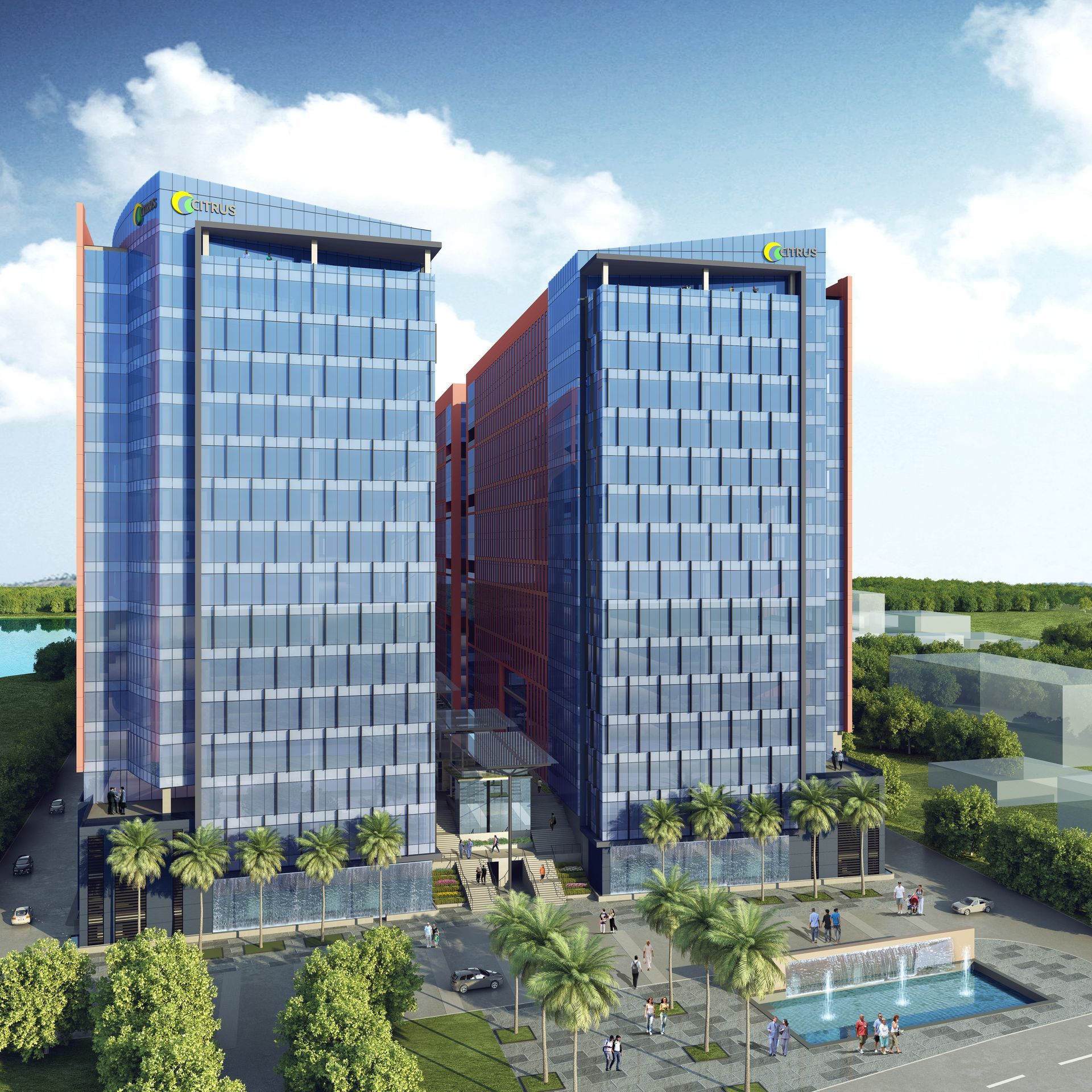 An artist 's impression of a very tall building
