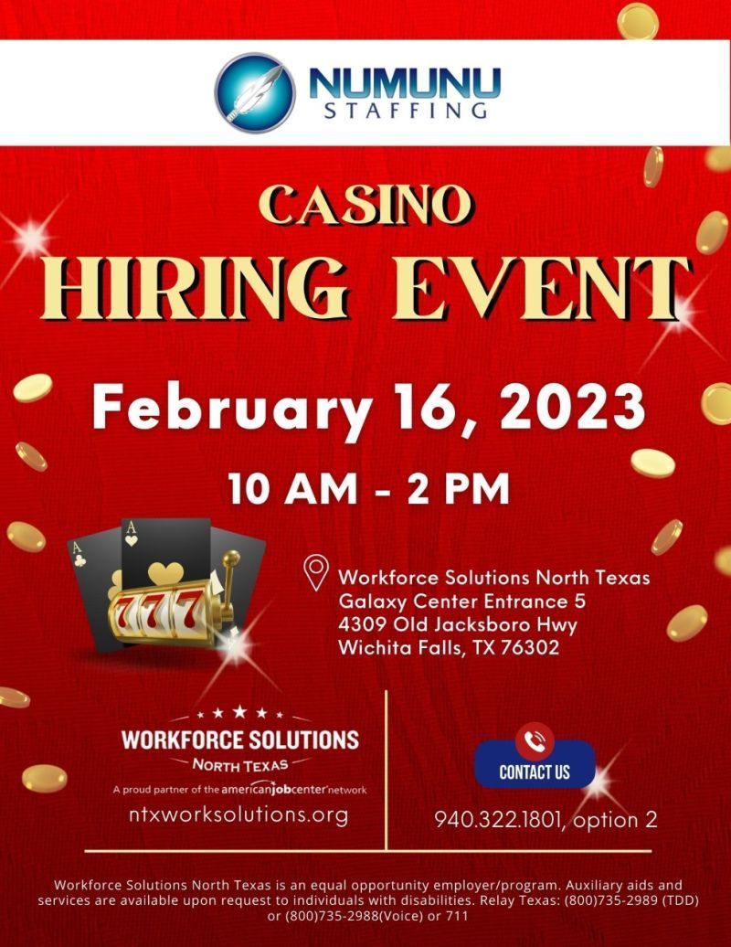 Numunu Staffing Hosts Casino Hiring Event