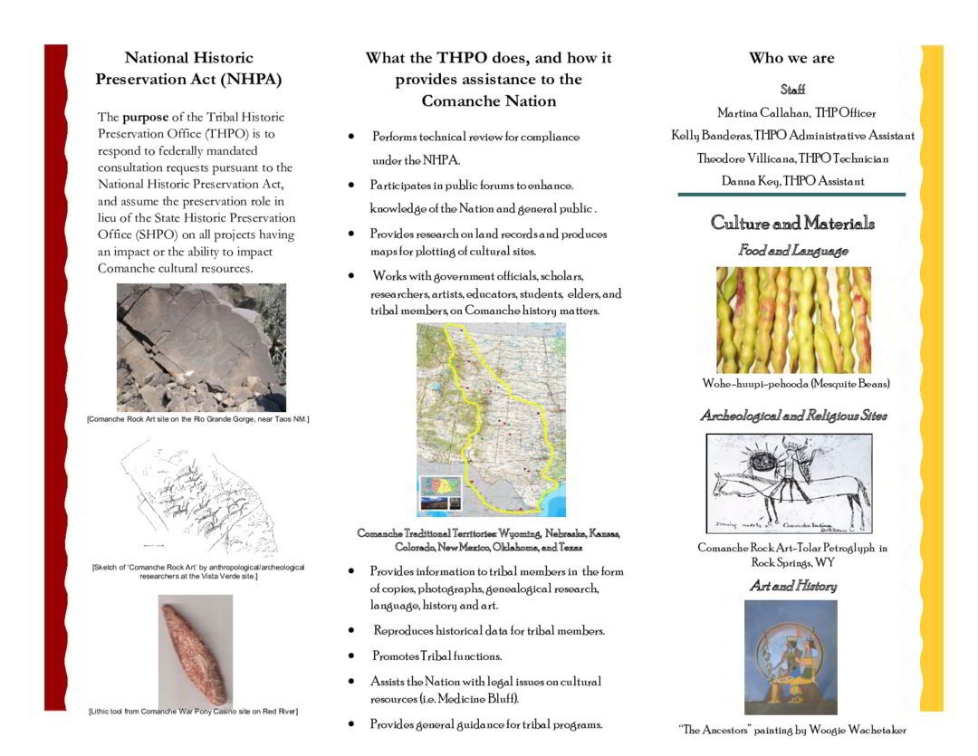 Comanche Nation Historic Information