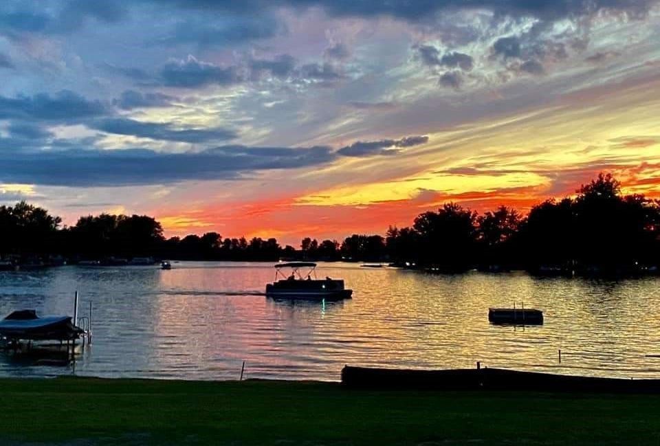 Posey Lake at sunset