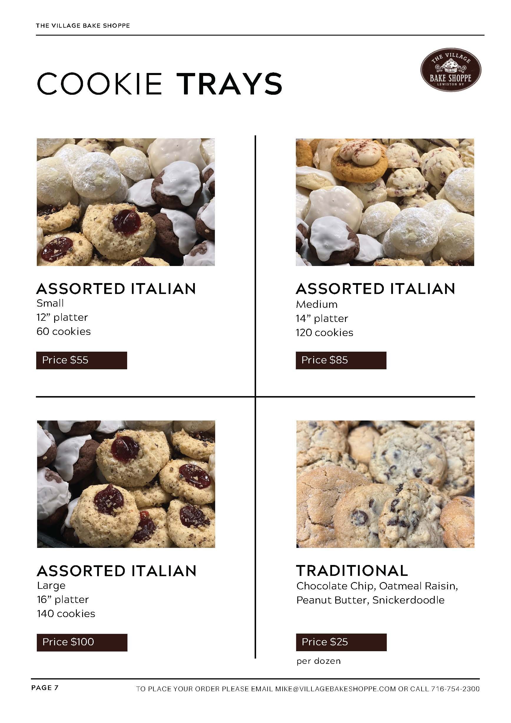 there are many different types of cookies on the trays .