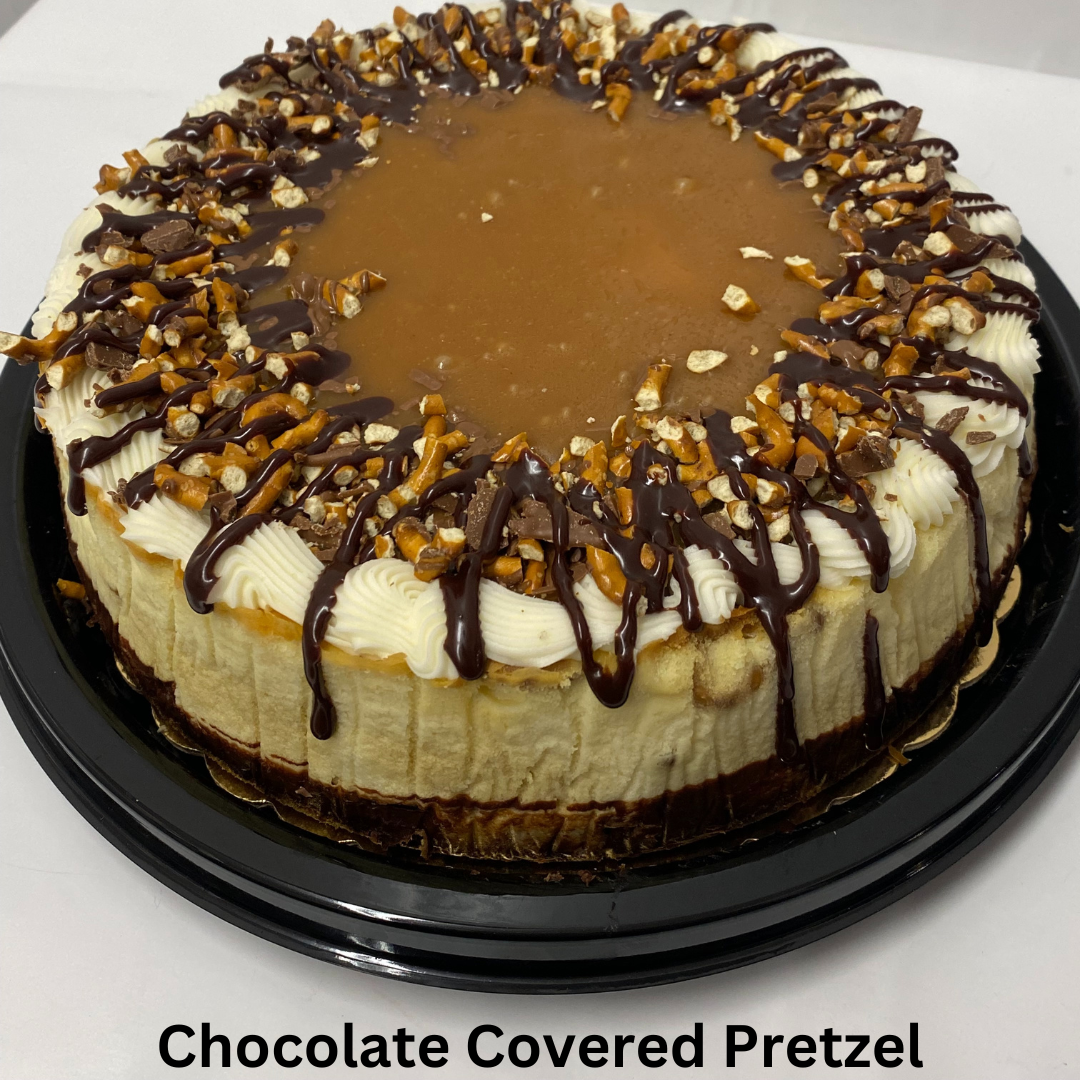 Chocolate Covered Pretzel Cheesecake