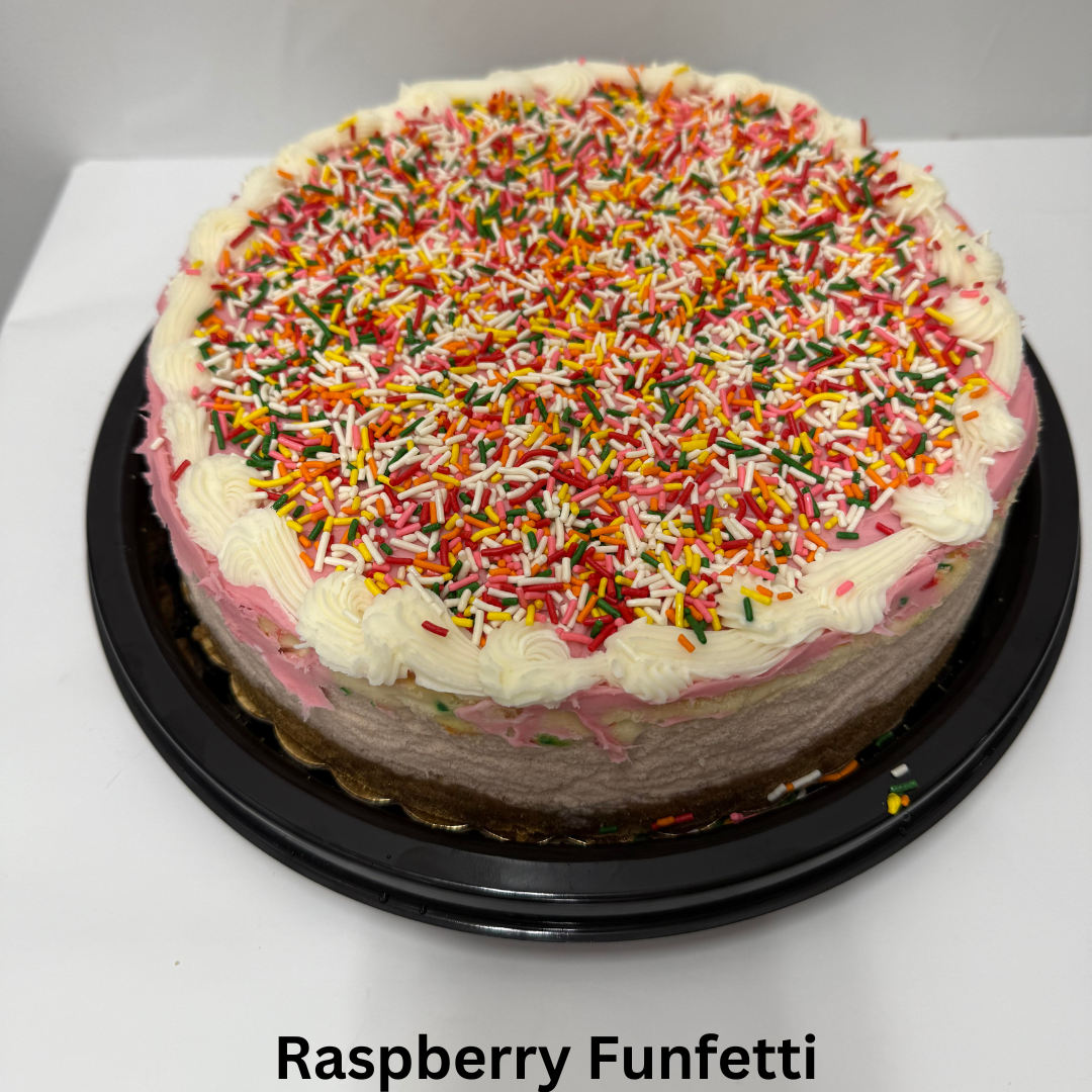 Raspberry Funfetti Cheesecake