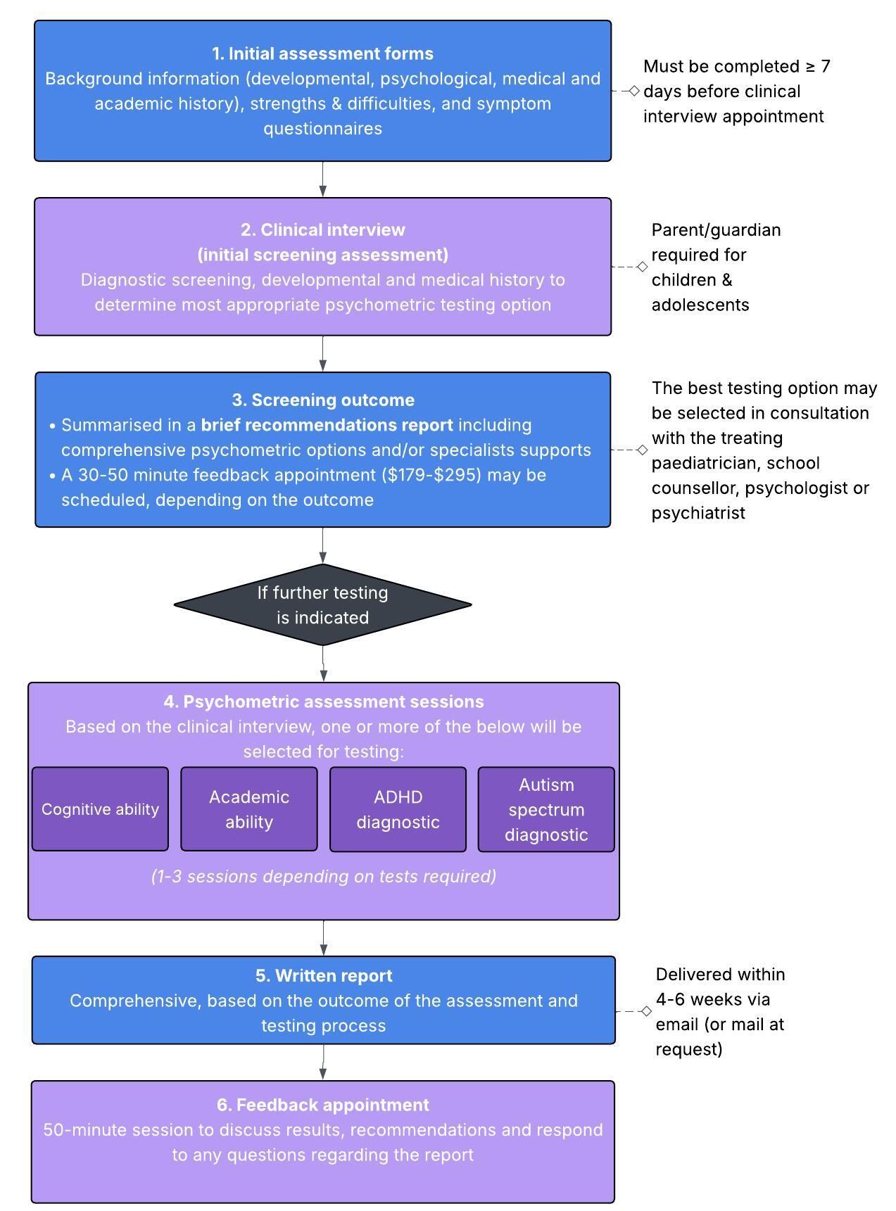 Flowchart of the assessment process