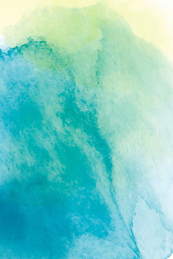 Blue and green watercolour abstract