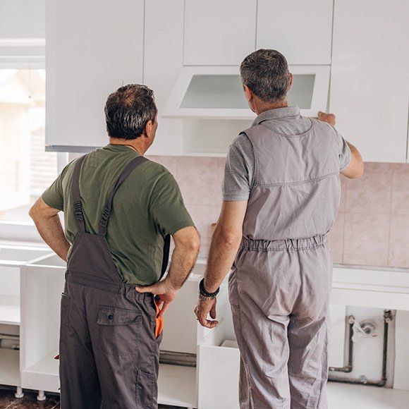 Contractors Checking Cabinets — Holbrook, MA — F.L. Smith Inc.