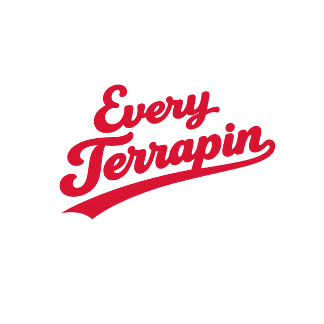 Red “Every Terrapin” script logo on a white background