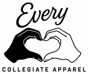 Logo with “Every” above two hands forming a heart and “COLLEGIATE APPAREL” below.