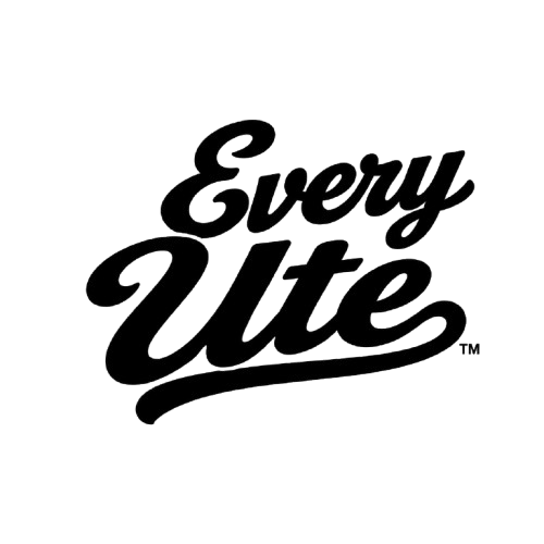 Every Ute logo in black script on a white background