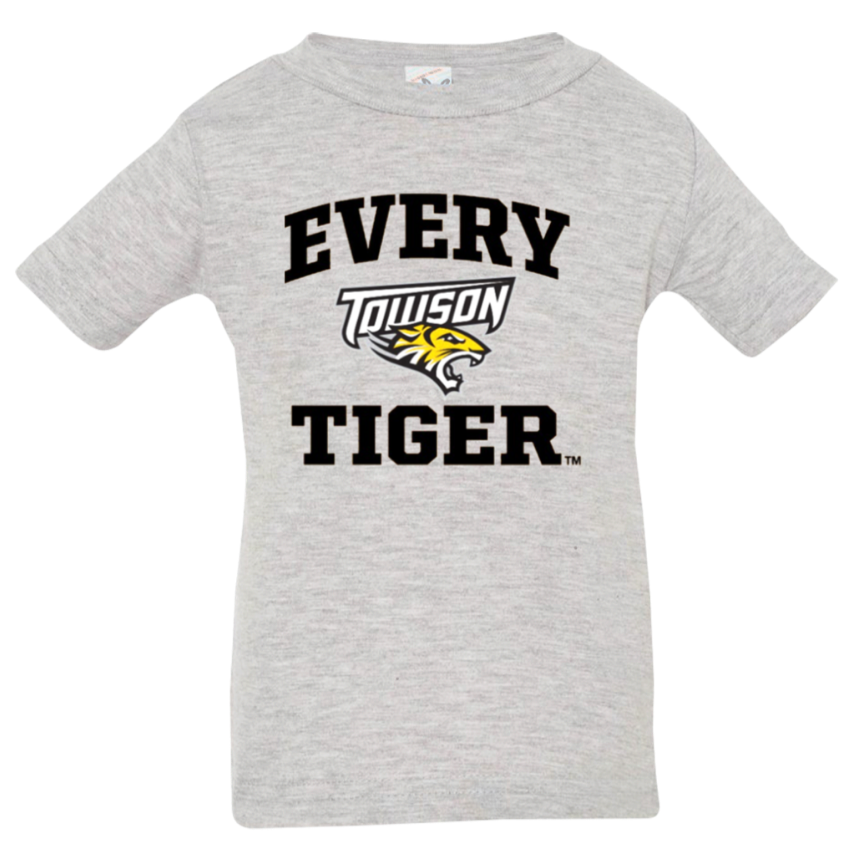 Gray T-shirt with "EVERY TIGER" and Tulsa Tigers logo in black and gold