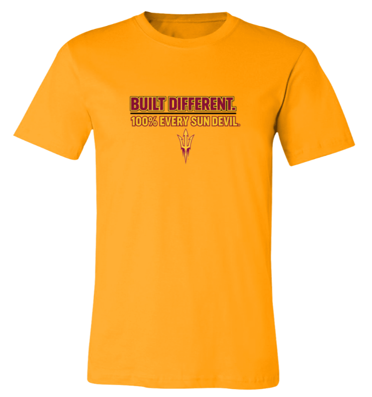 Bright orange T-shirt with a small “Bully Different” graphic centered on the chest