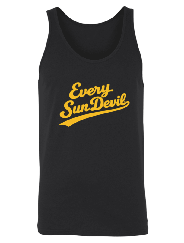 Black tank top with yellow “Every Sun Devil” text