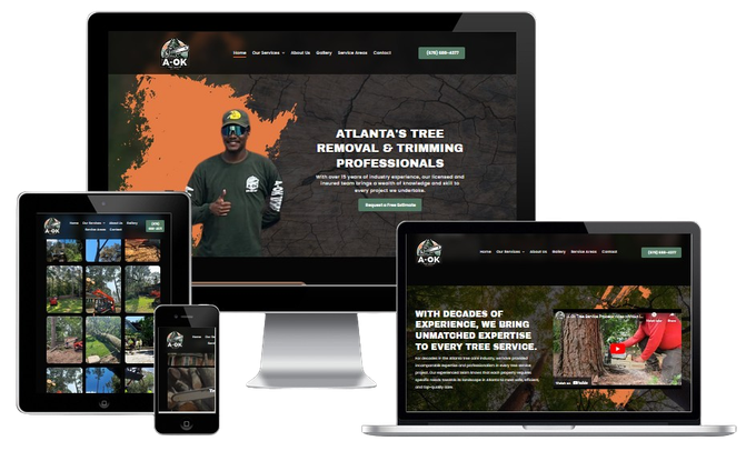 Tree Service Portfolio Mockup