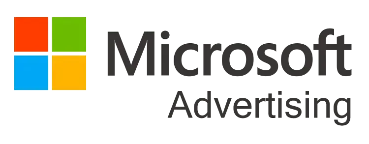 The microsoft advertising logo is a colorful logo with a white background.