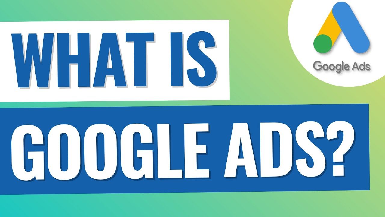 A poster that says what is google ads on it