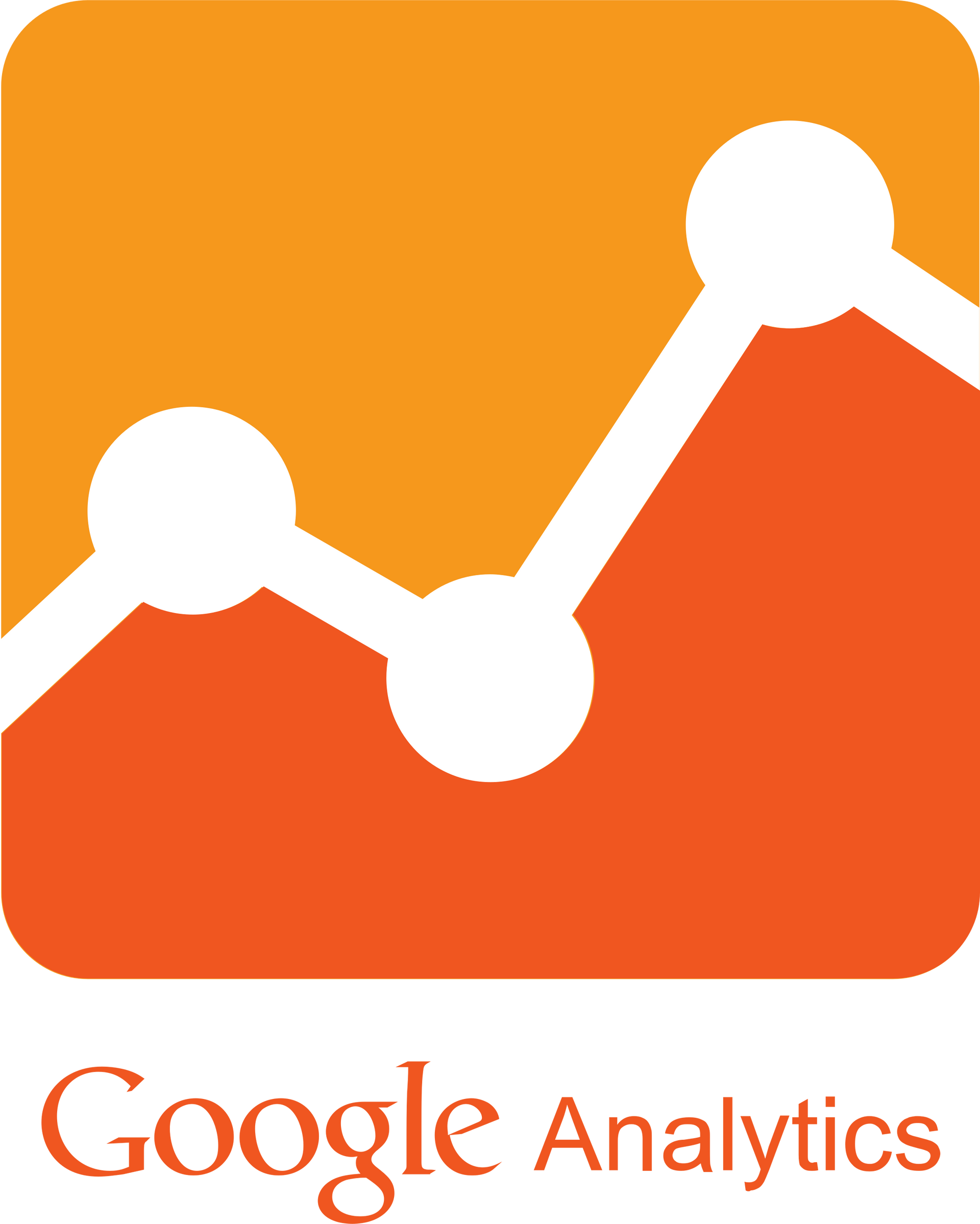 A google analytics logo with a graph on it