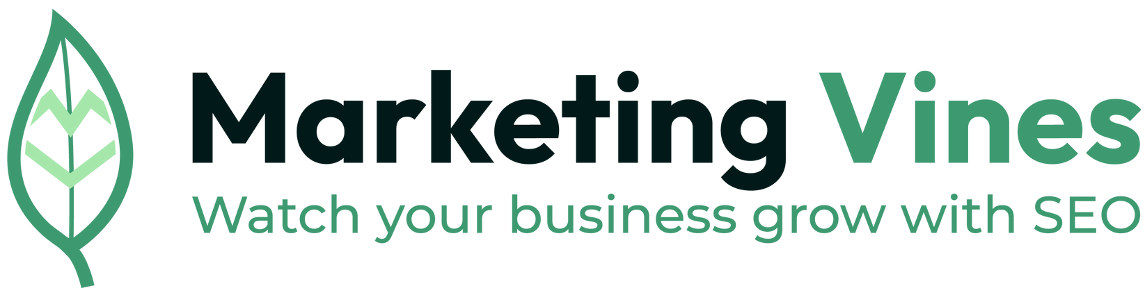 A logo for marketing vines watch your business grow with seo.