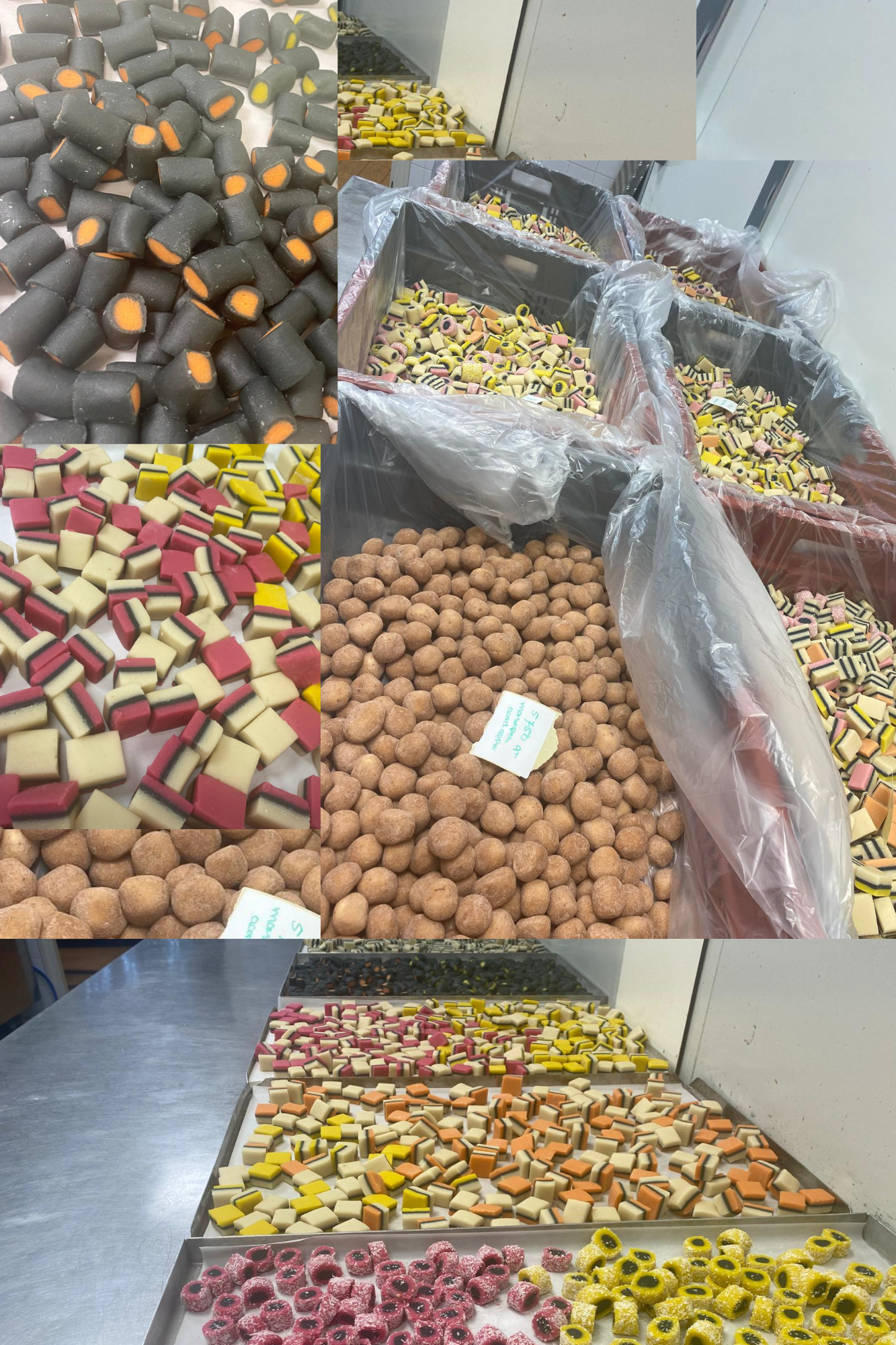 Een assortiment Engels drop.
