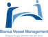 The logo for bianca vessel management bridges the gap between ship and shore
