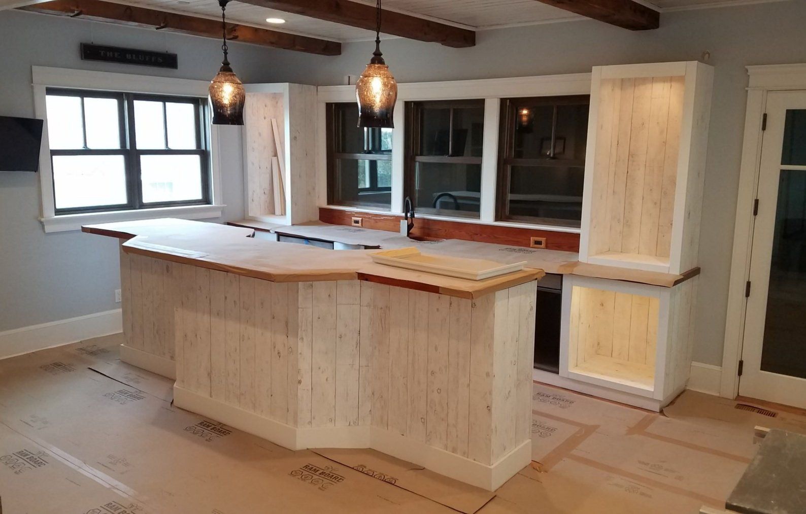 before cabinet refinishing by Oceanside