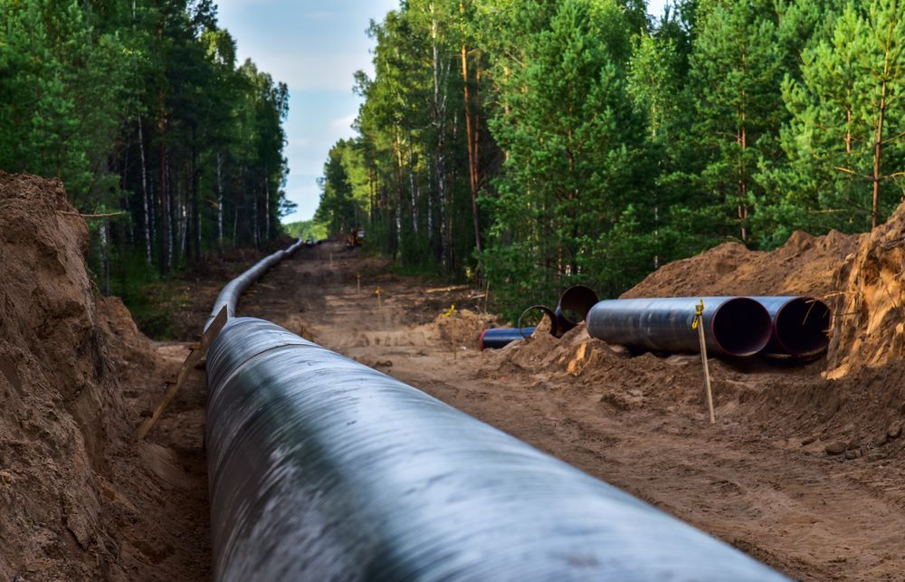 A Pipeline Is Being Built In The Middle Of A Forest — Blackpoly Pipelines in Cloncurry, QLD