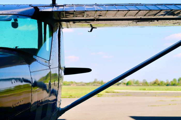 Plane on runway