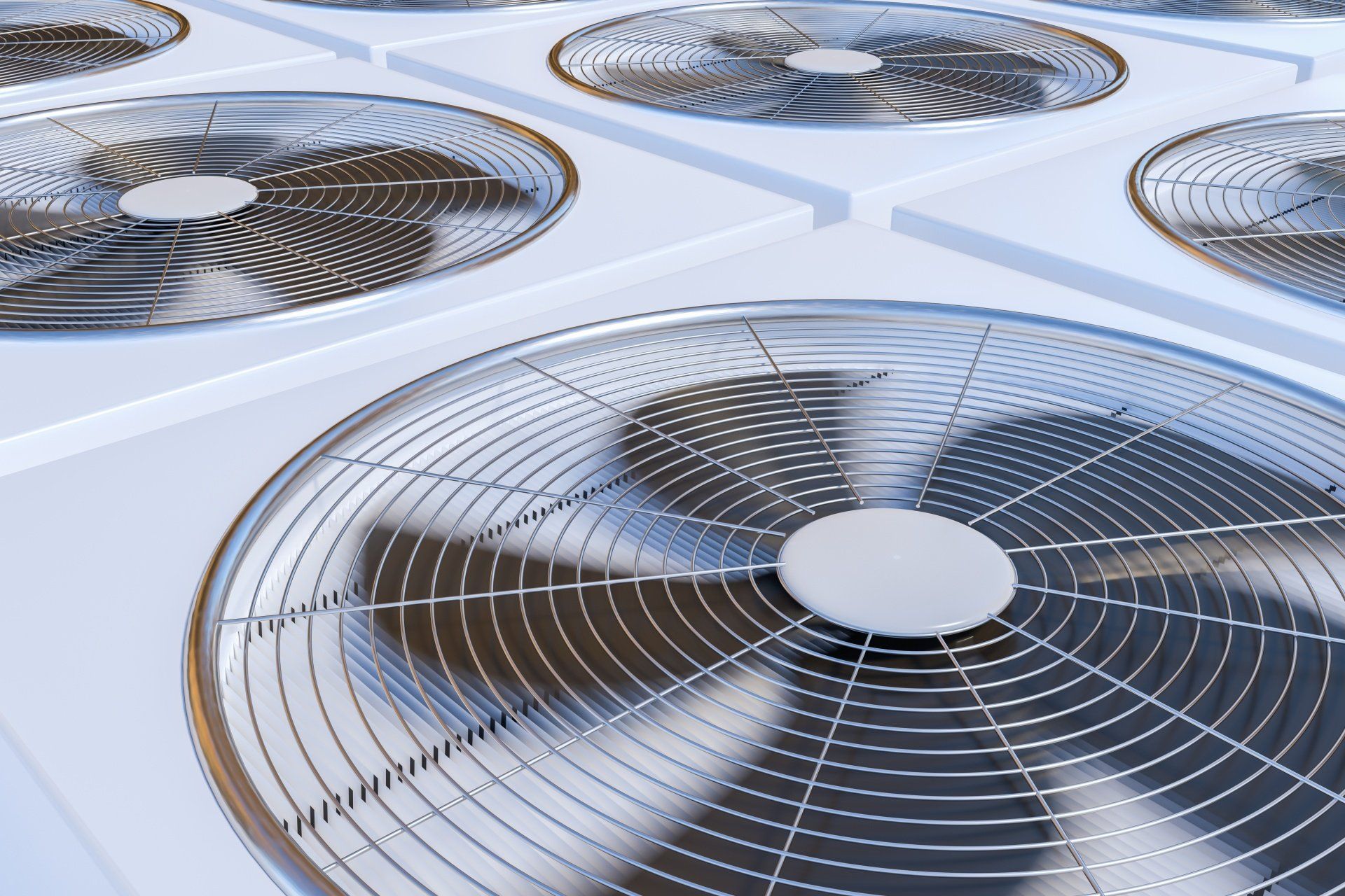 a large building with commercial HVAC system