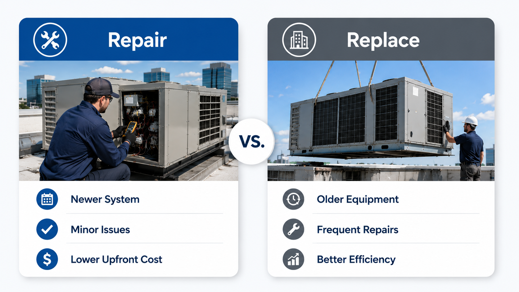 Repair vs replace HVAC System