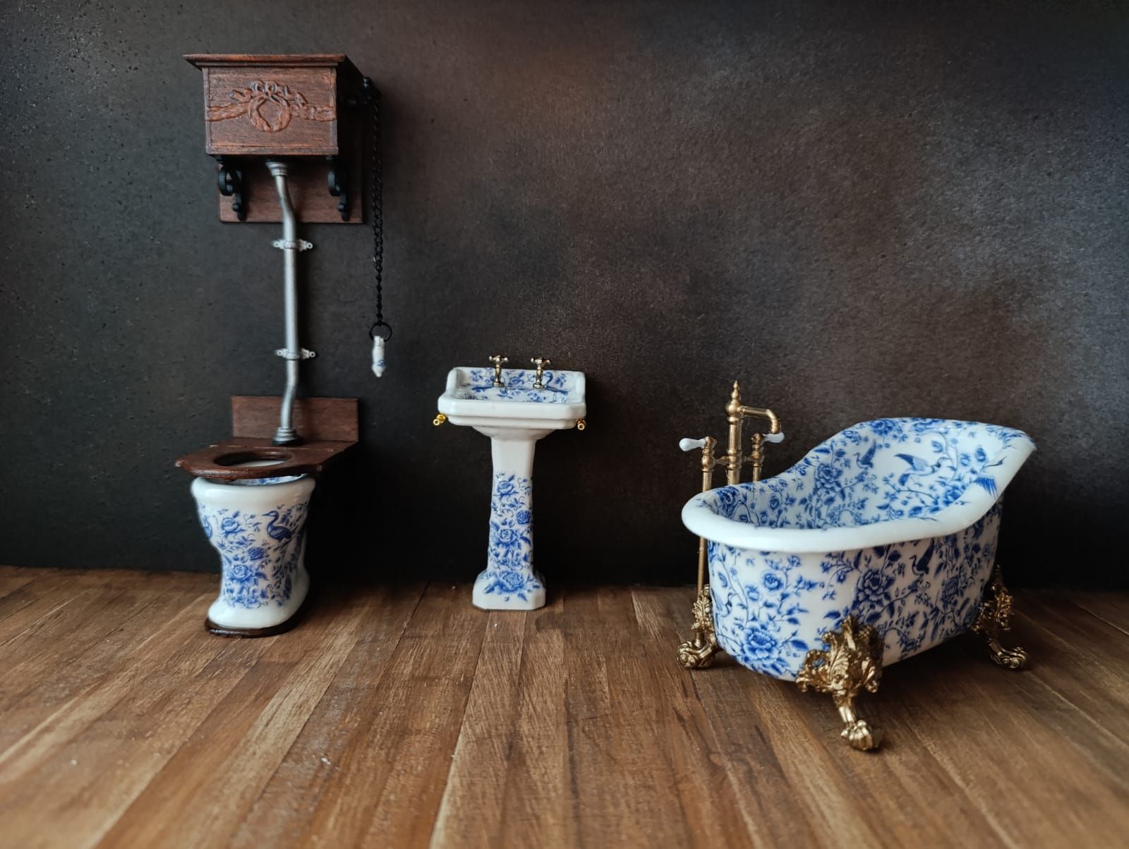 Badkamer set Delfts Blauw II