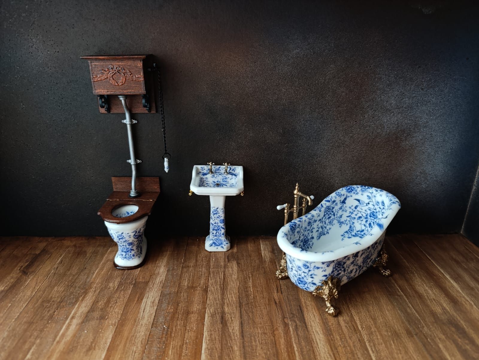 Badkamer set Delfts Blauw II