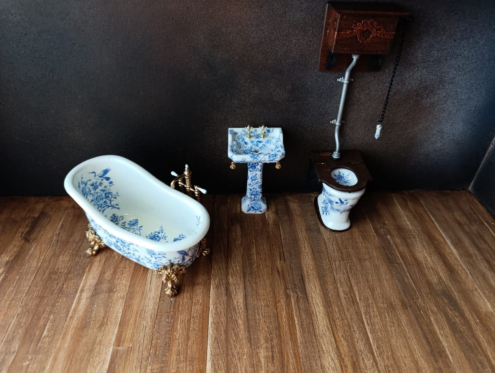Badkamer set Delfts Blauw III