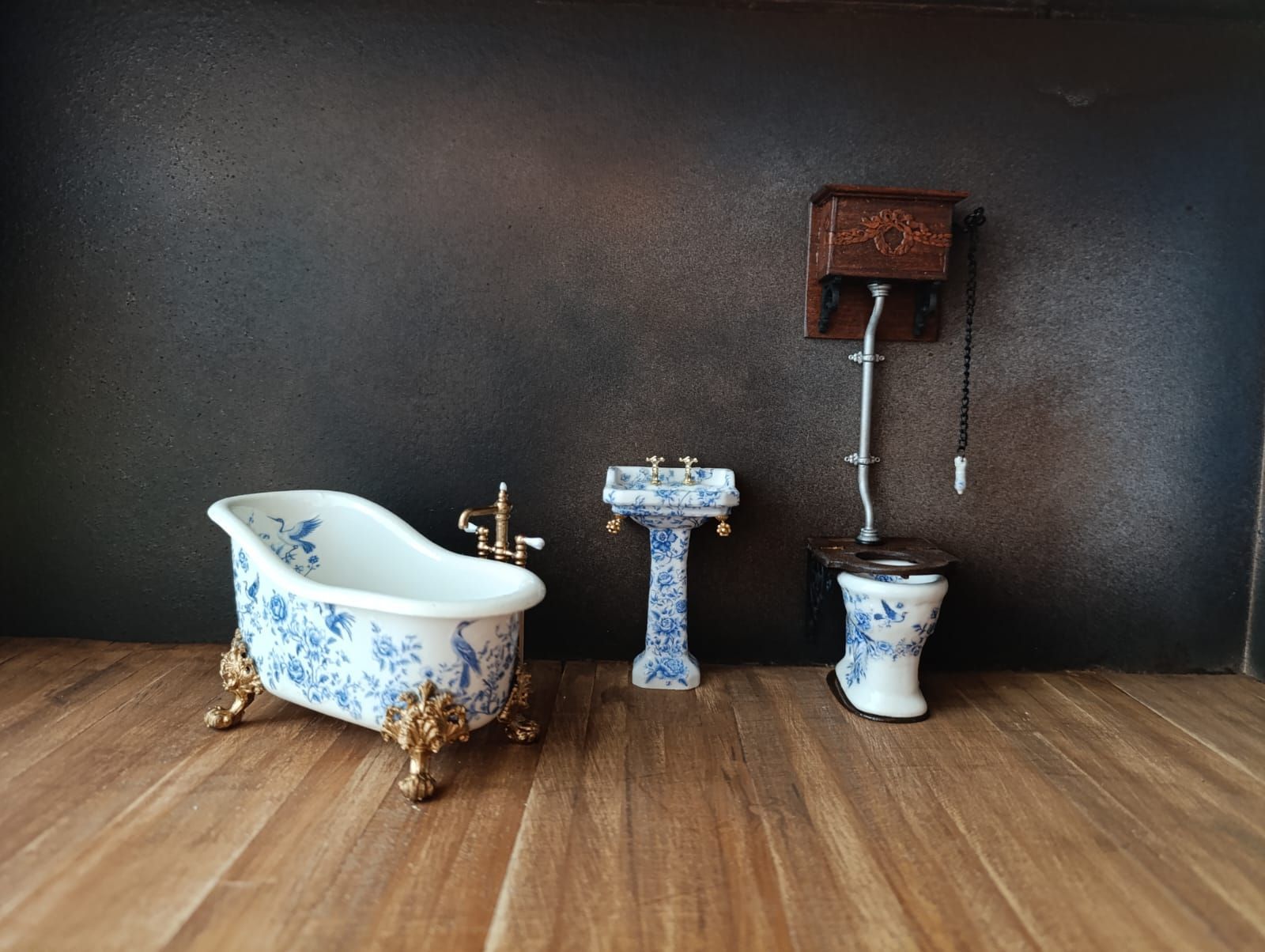 Badkamer set Delfts Blauw III