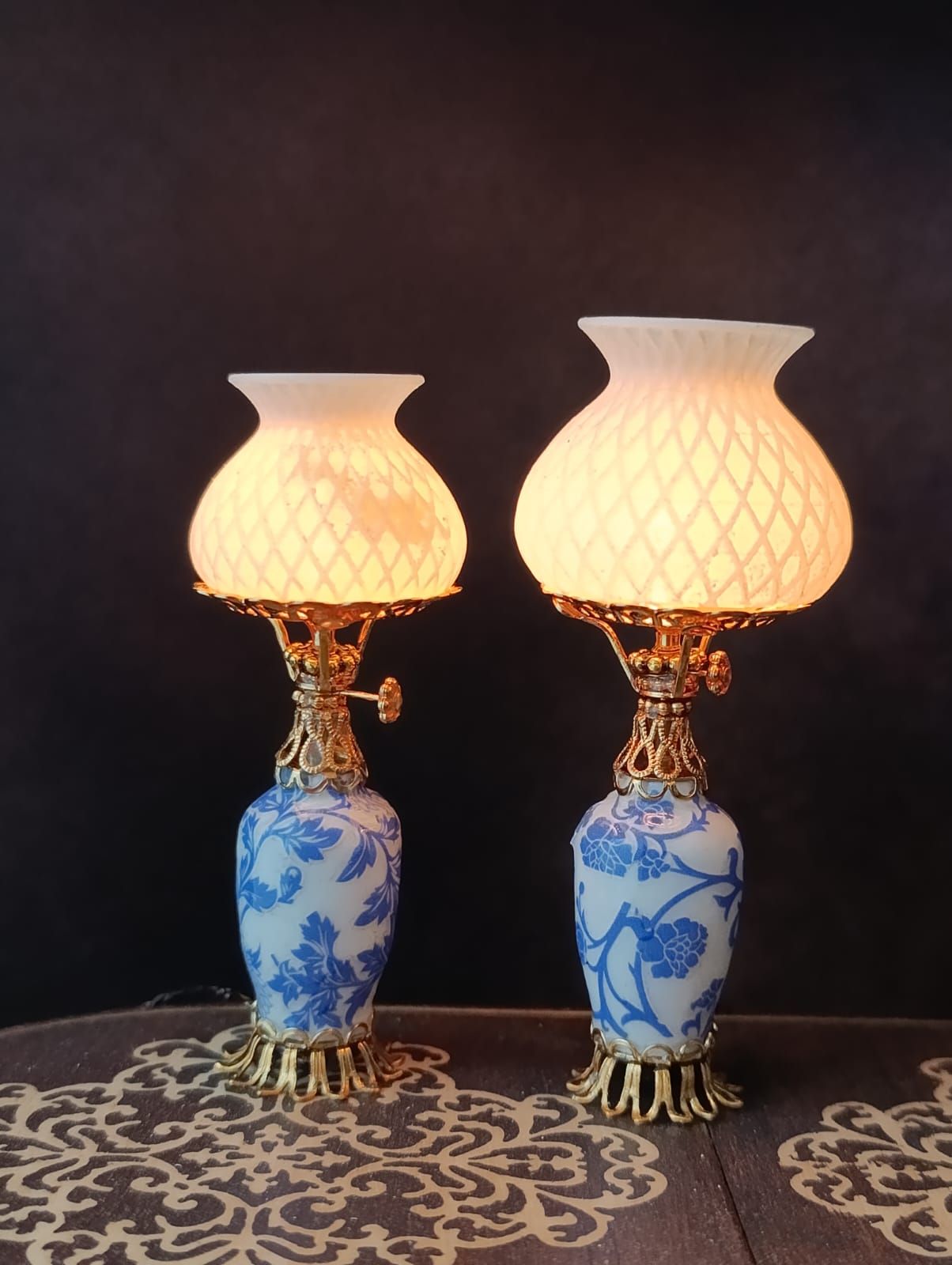 Olielamp met eenvoudige voet